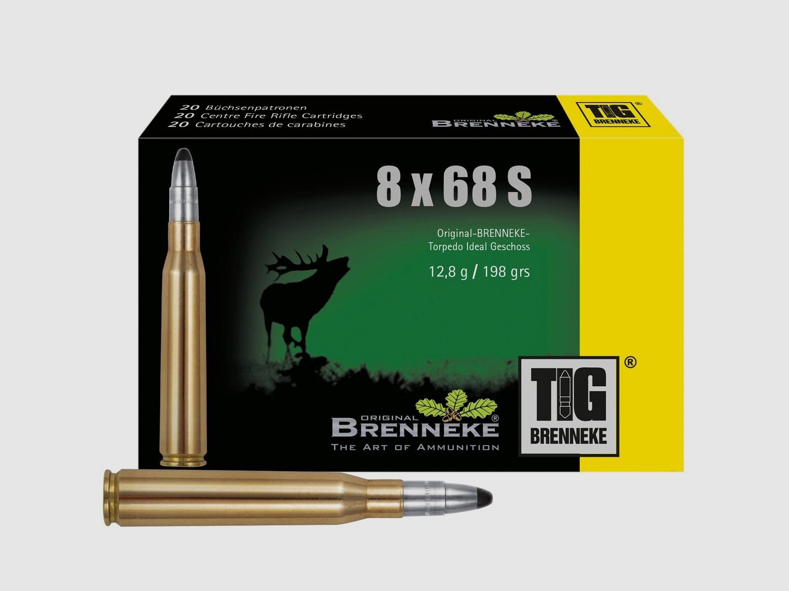 Brenneke 8×68 S TIG 12,8g/198grs. – 20 pcs.