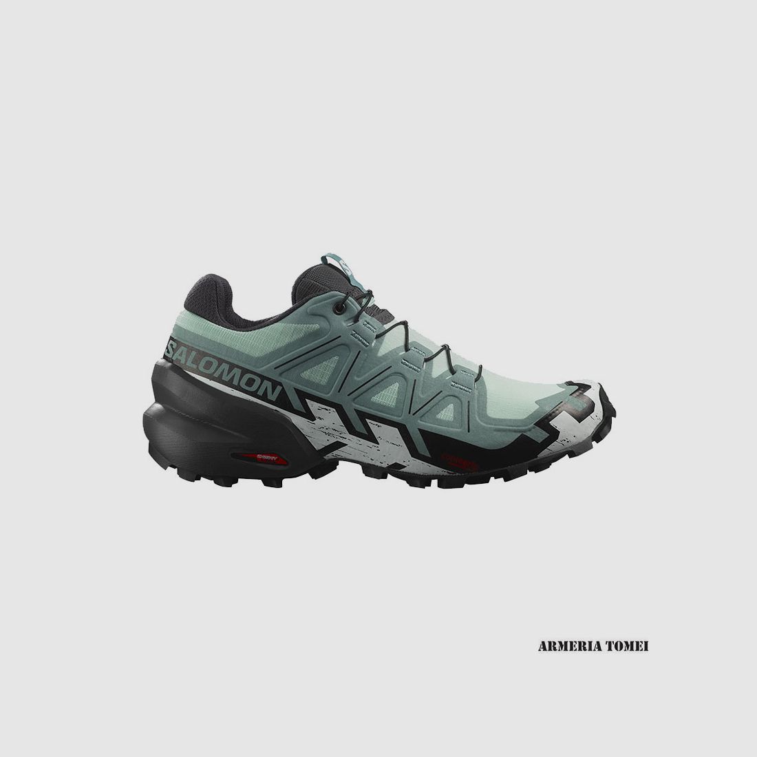 SALOMON – DAMES – SPEEDCROSS 6 W Yucca / Ebony / White, afbeelding 1 van 6