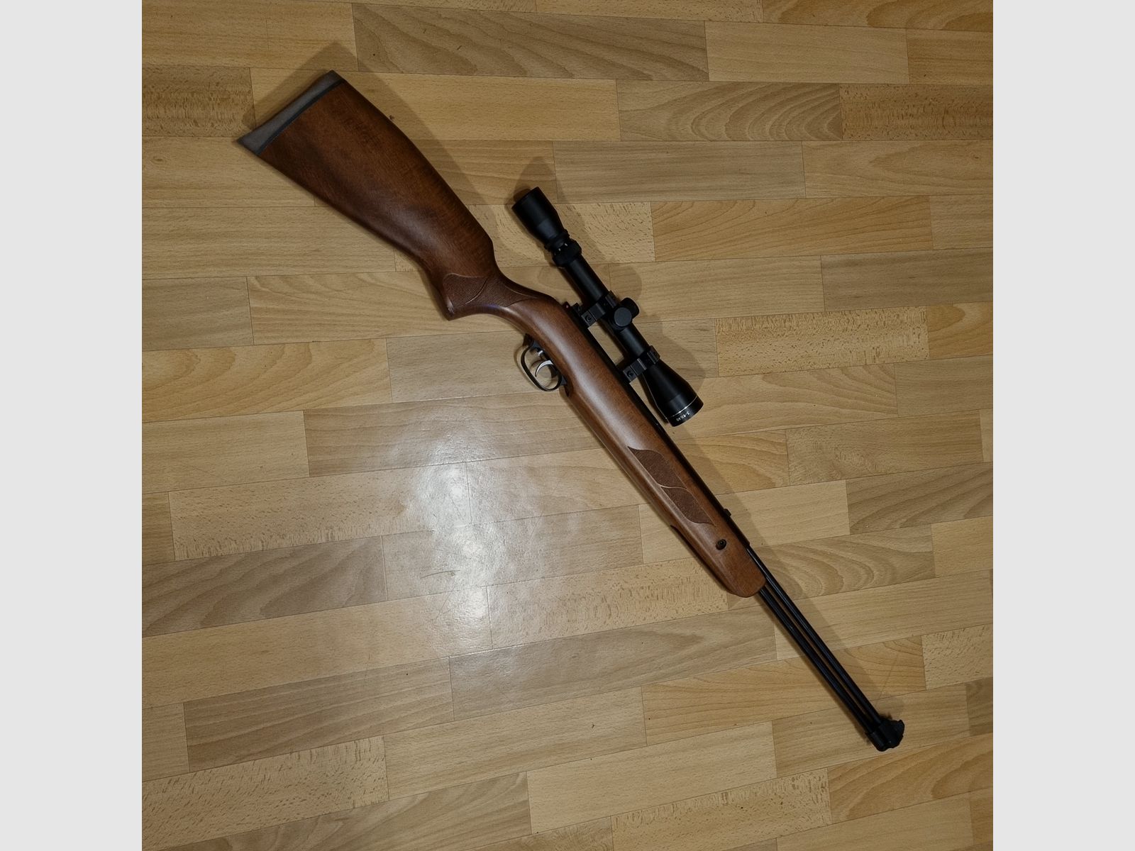 Incenso HW 57, con ottica Röhm 3-9x40, calcio in legno di faggio