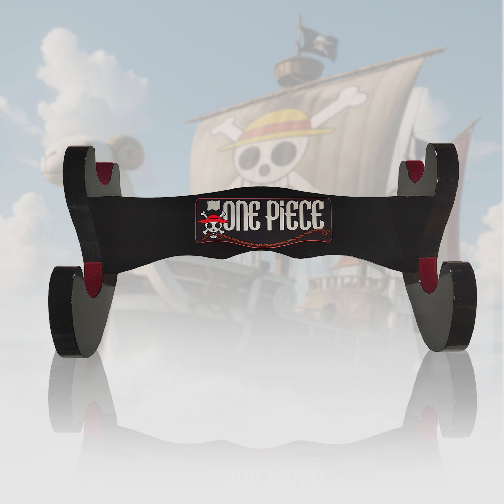 One Piece Wandhalter für 2 Katana