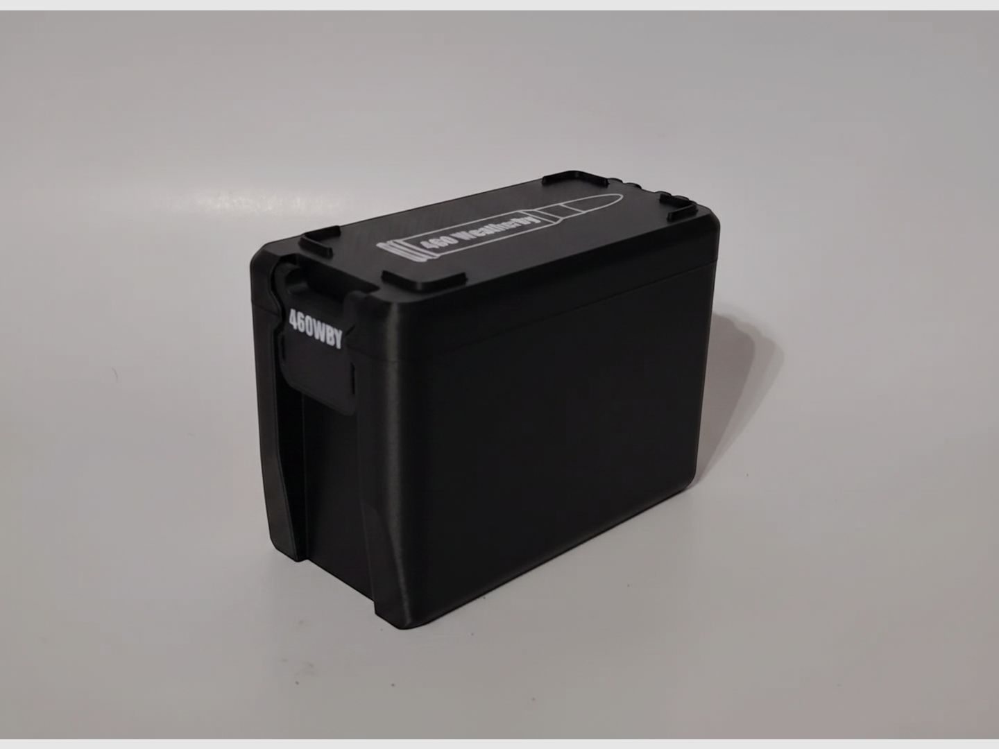 Filamelt ammunition box / 460 Weatherby / 'folding / locking lid' / cartridge box, ammo box