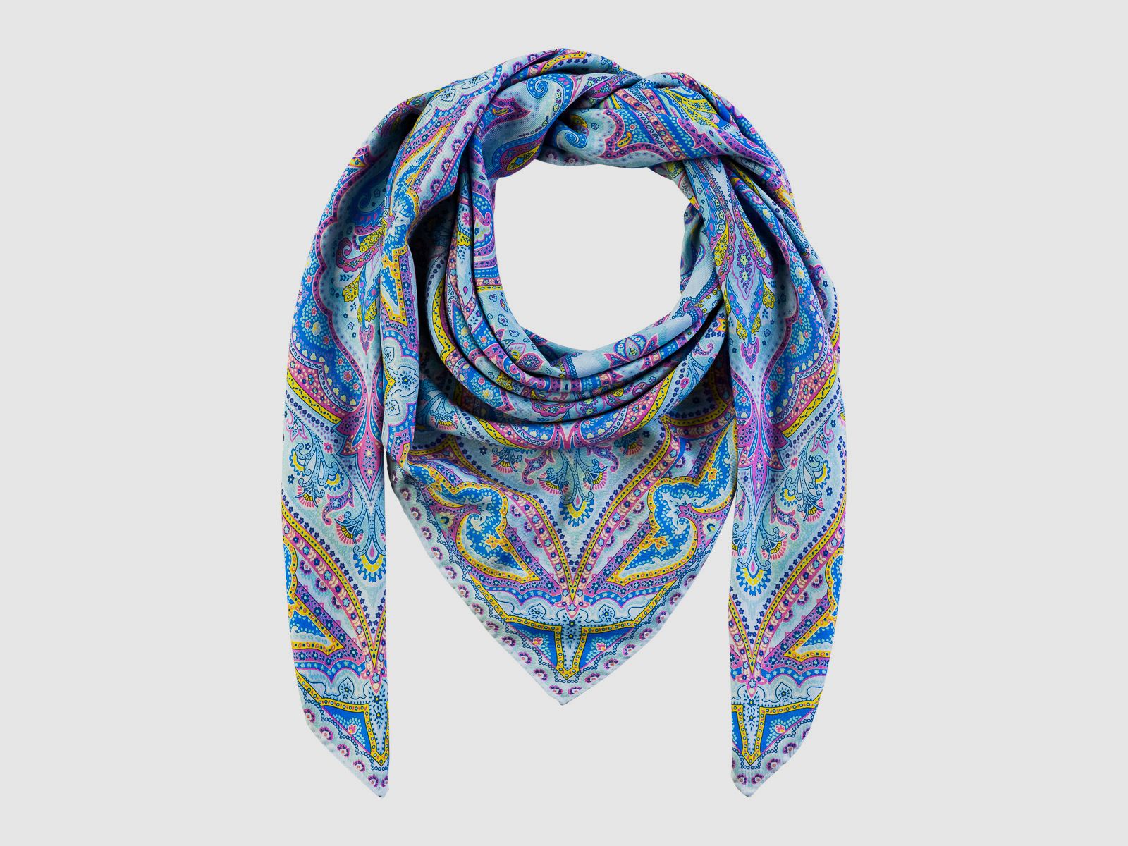 Tissu Cachemire/Silk en Bleu Clair, image 1 sur 3