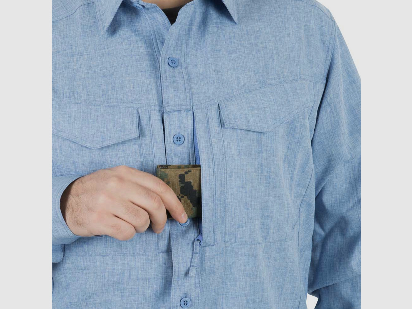 HELIKON-TEX DEFENDER Mk2 GENTLEMEN SHIRT® MELANGE BLUE