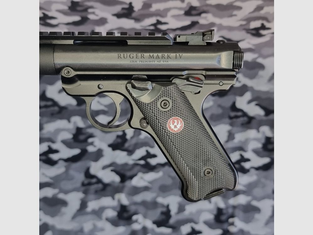 Pistole Ruger Mod. Mark IV Tactical .22 LR mit integriertem Schalldämpfer, Bild 10 von 10