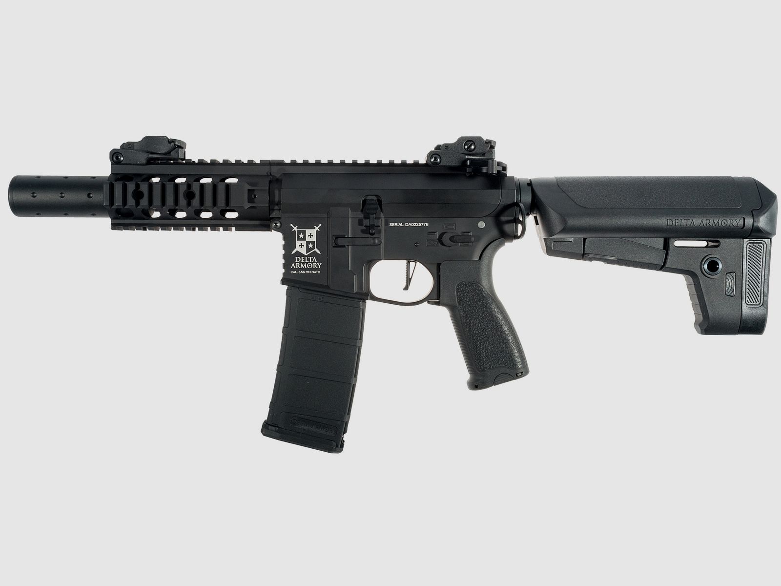 AR15 SilentOps CQB ALPHA Vollmetall Delta Armory Schwarz S-AEG Airsoft Gewehr Frei ab 18 Jahren