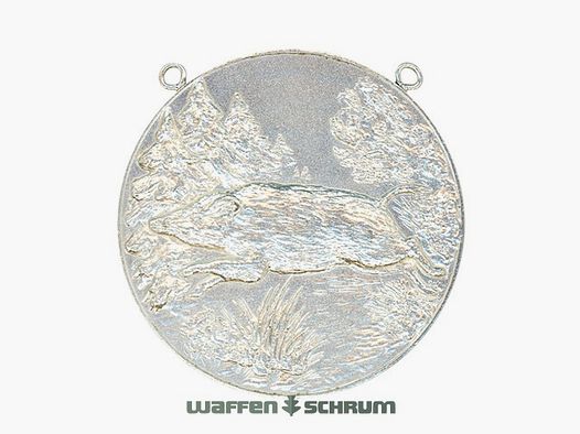 Steinhauer&Lück Medaille Wildschwein mit Kette Versilbert