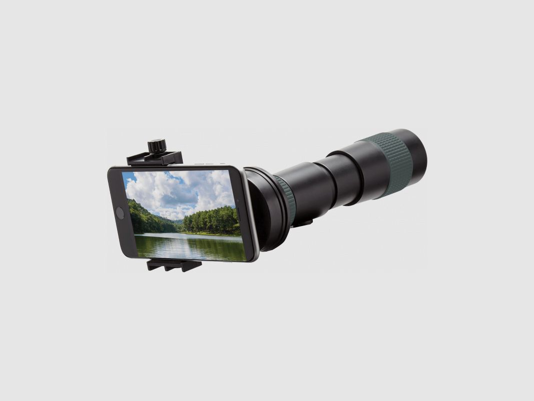Konus Konusmall-3 8-24x40 incluant un adaptateur pour smartphone et un étui