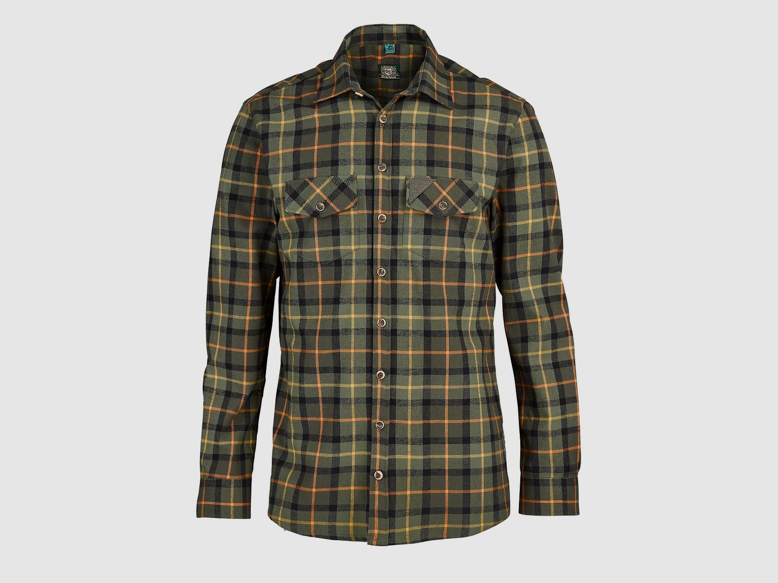 OS-Trachten Langarmhemd Flanell