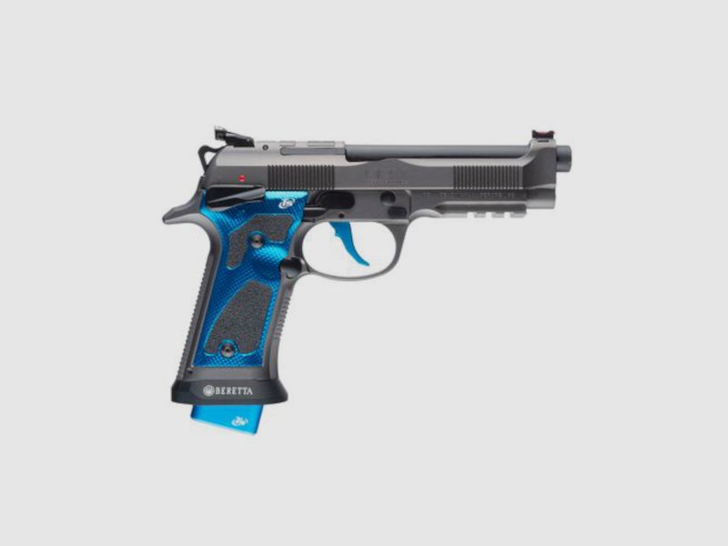 Beretta – 92X PERFORMANCE DARK SERIES BLUE VOLLEDIG OPTIONEEL – Loop 125 – Kal. 9X19, afbeelding 1 van 2