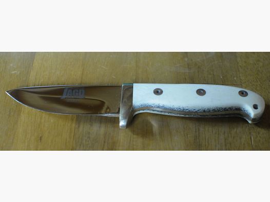 Jagdmesser ATS34 Mammut-Elfenbein Neu
