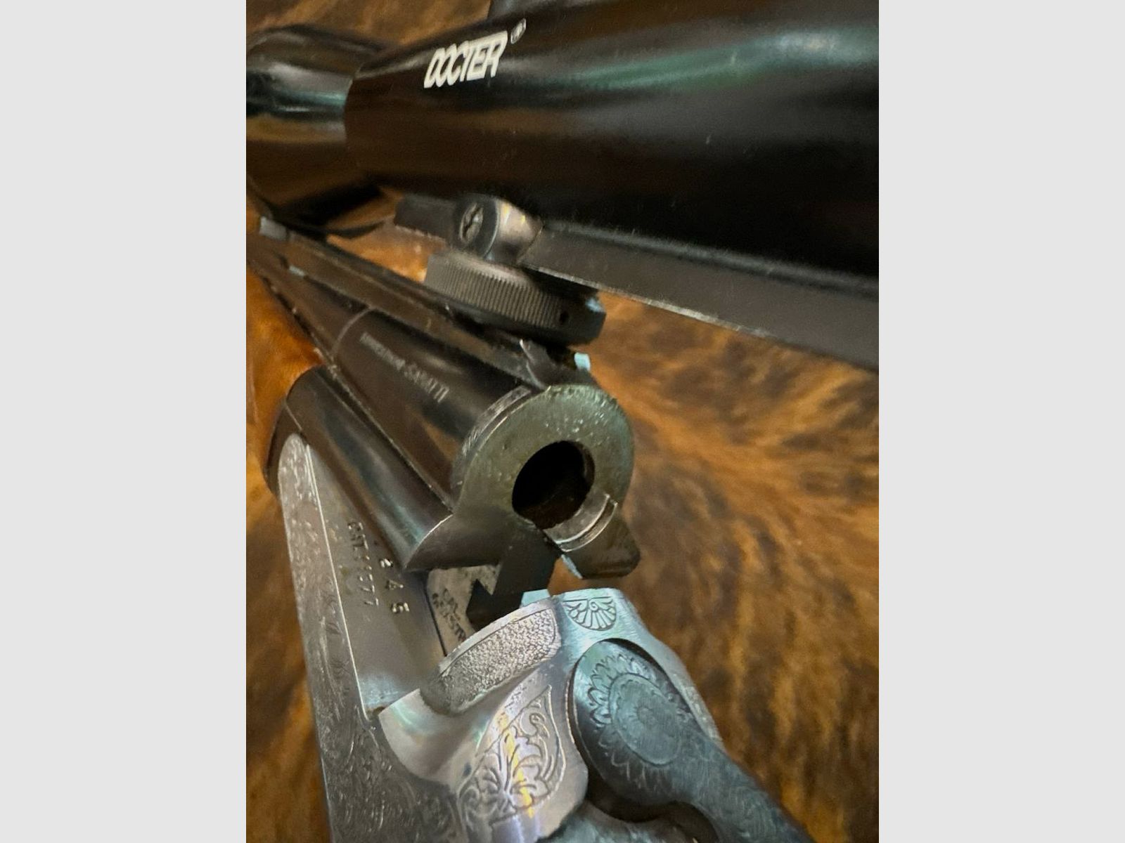 SABATTI SKL 98 DL Einzellader Kipplaufbüchse Kaliber 6,5x57R mit Zieloptik Docter 2,5-10x48, Absehen 4