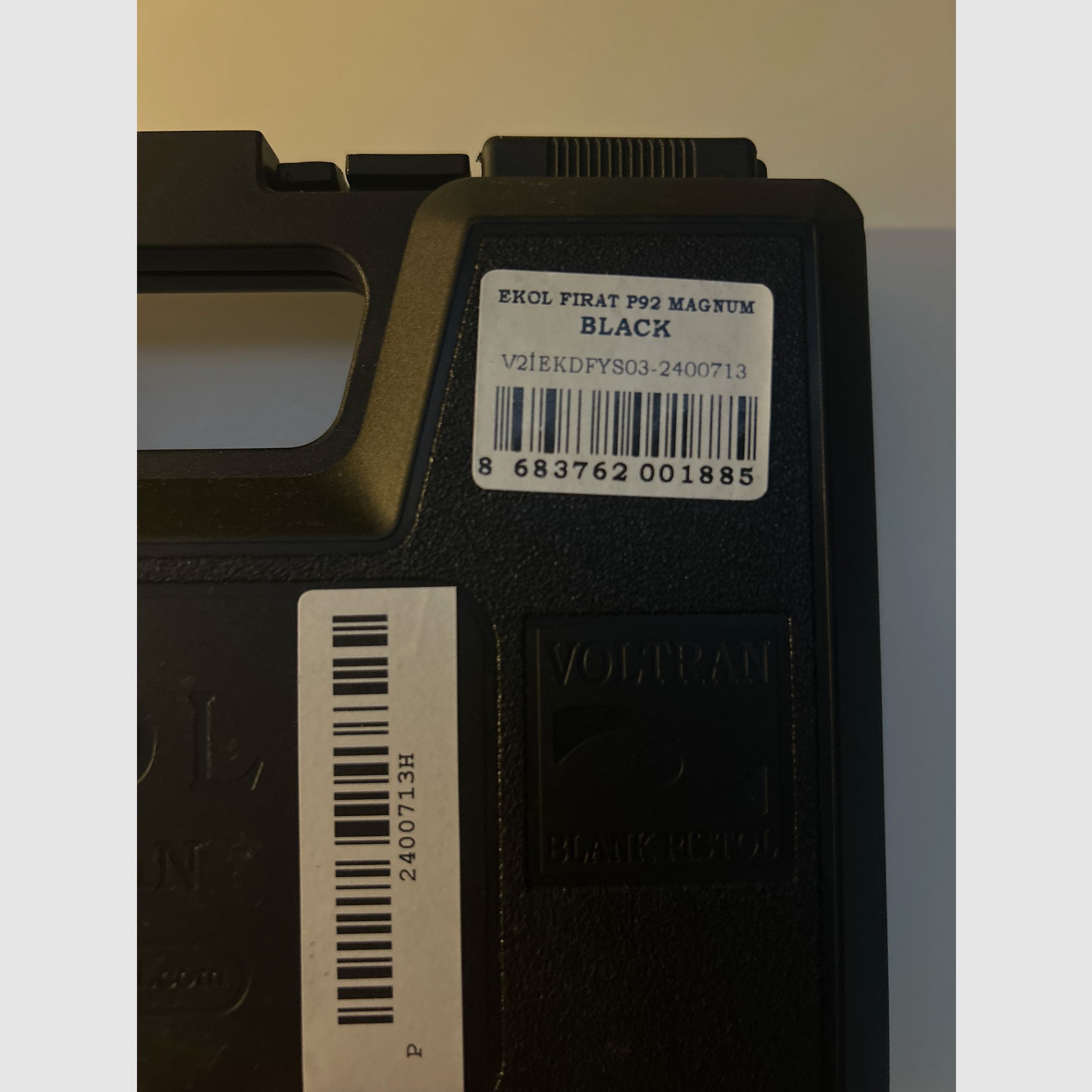 Magnum blank firing pistol Ekol P92 Magnum 9mm P.A.K. black