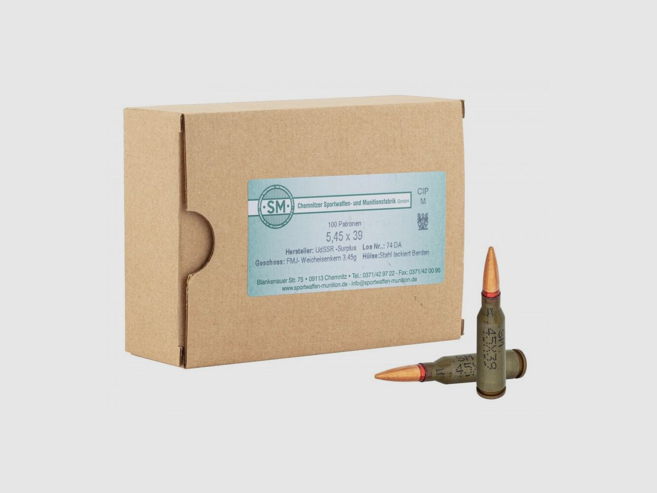 MUNITION SPORTWAFFEN 5.45X39 MM - 52 GR X200