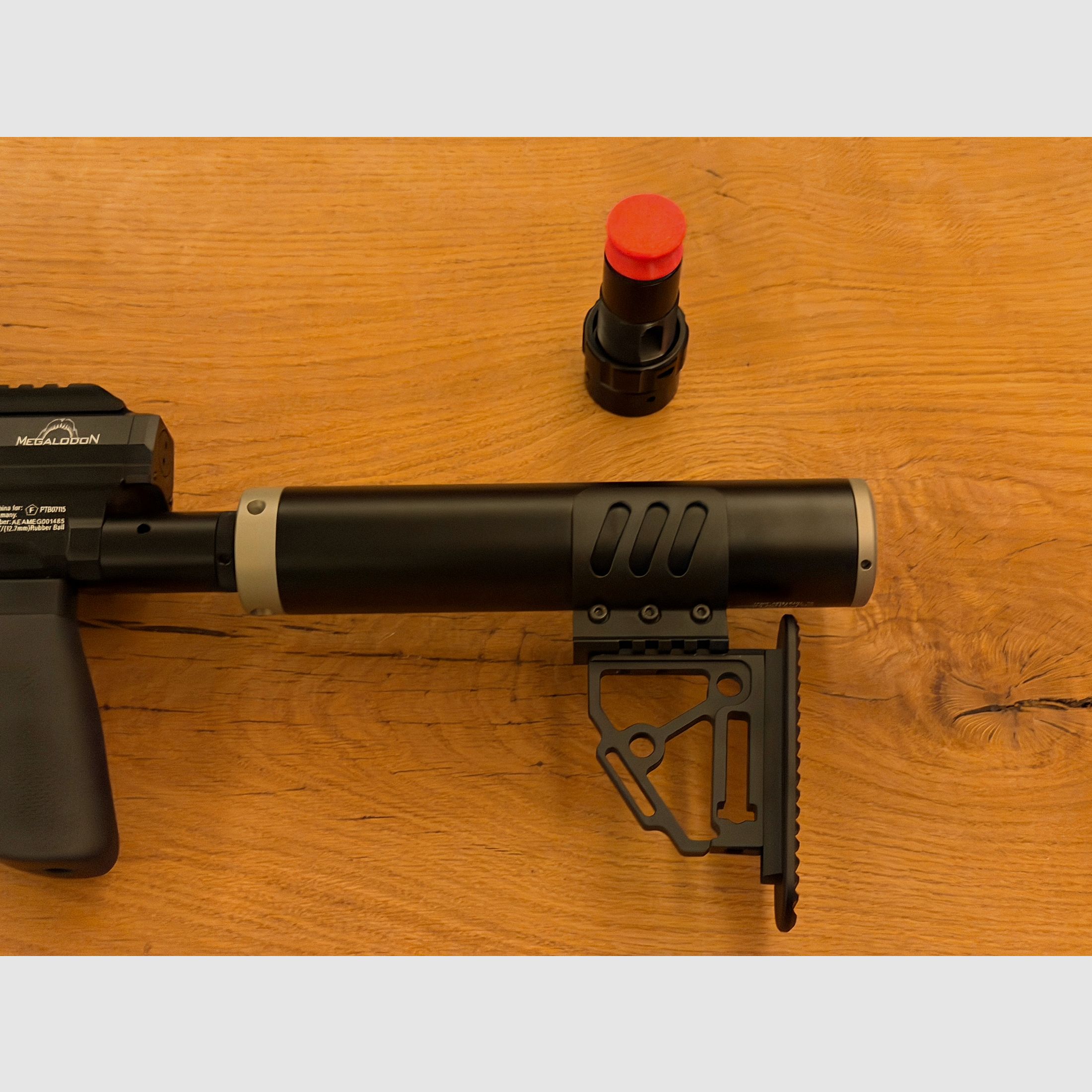 AEA Megalodon+ !! 1500 shots!! +JADS silencer + spring tensioner + lots of accessories