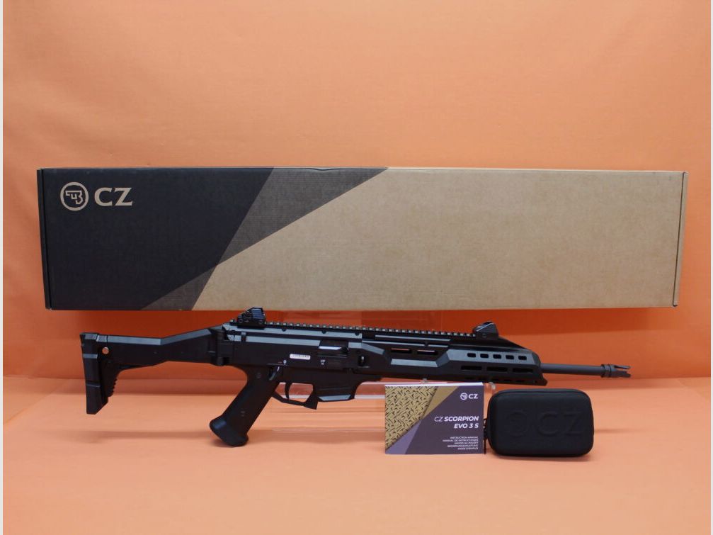 CZUB Ha.Büchse 9mmLuger CZ UB CZ SCORPION EVO3 S1 CARBINE COMP 16" Lauf/ M-LOK/ Klappschaft(9mmPara/9x19)