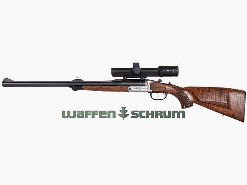 Blaser S2 DB Luxus 9,3x74R-9,3x74R , ZF Zeiss Conquest V6 1,1-6x24 Abs.60, Blaser Sattelmontage , LL: 57,5cm, mit Visierung