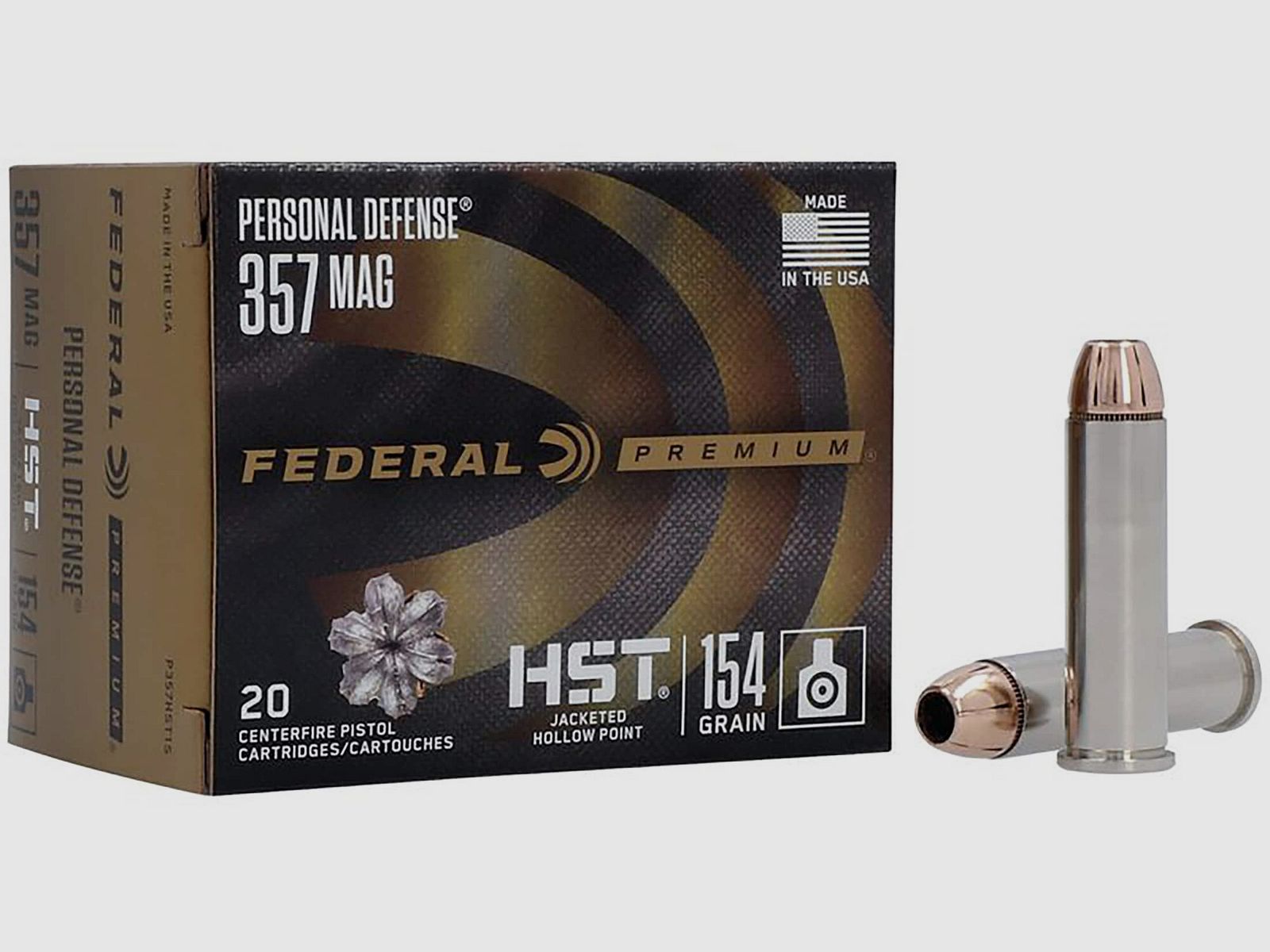 Federal Revolvermunition Premium .357 Mag. 10,00g HST Jacketed Hollow Point PERSONAL DEFENSE