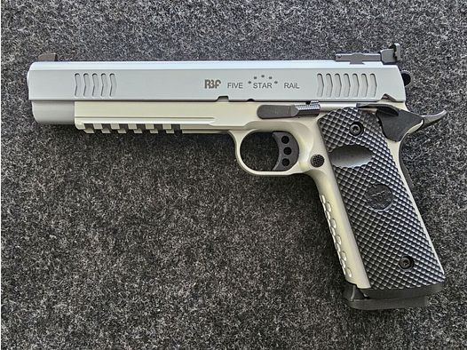RBF 1911er-Manufaktur Ltd. FIVE STAR RAIL >Aircraft Alloy<, 6"-Longslide