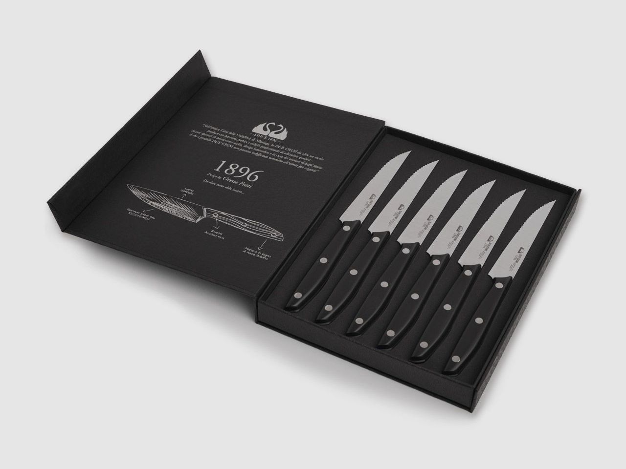 Messer 1896 Steakmesser Set POM mit Welle