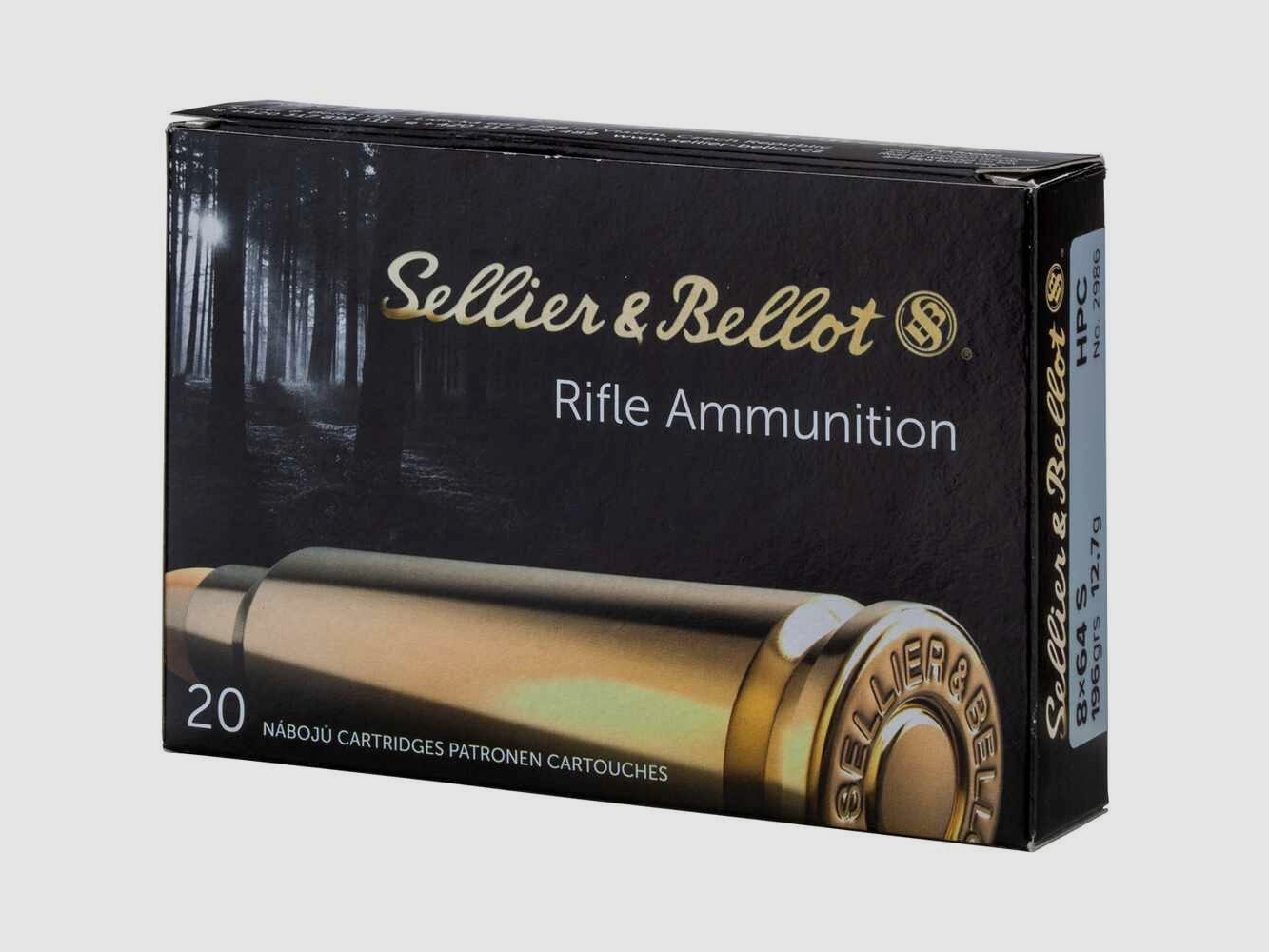 8x64 S HPC 12.7g/196grs. Sellier & Bellot