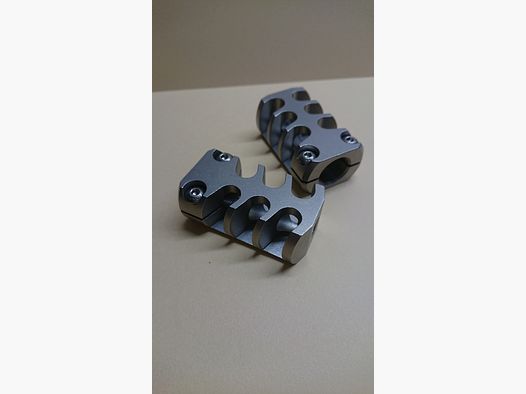 Mündingsrem, compensator M18X1 tot kaliber 8,5 mm geen Ebiarms, Roedale, ASH, Gunwerks.