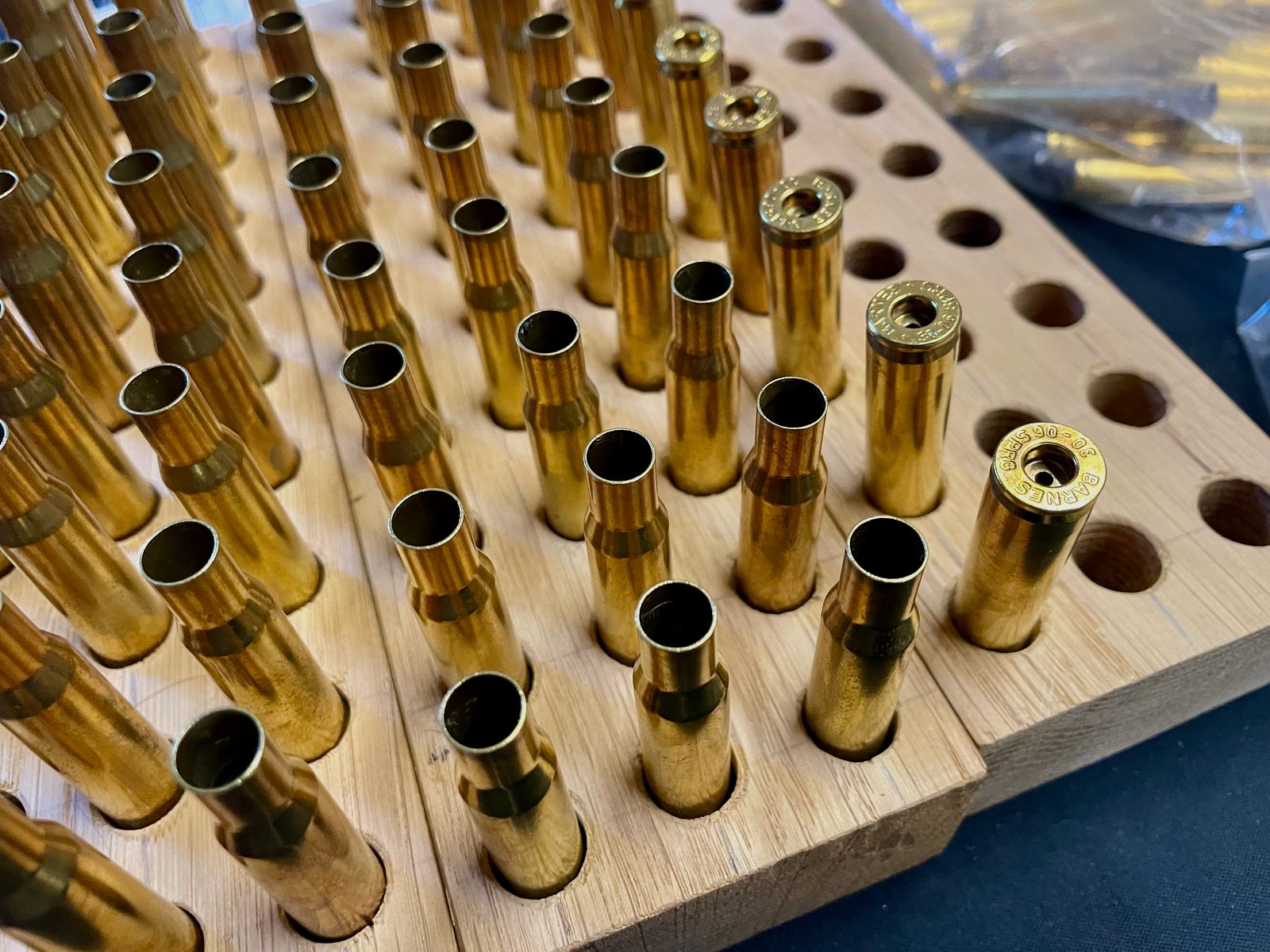 .30-06 Hülsen – ca. 150 Stk., vollkalibriert, gezündert & gereinigt – überwiegend Barnes