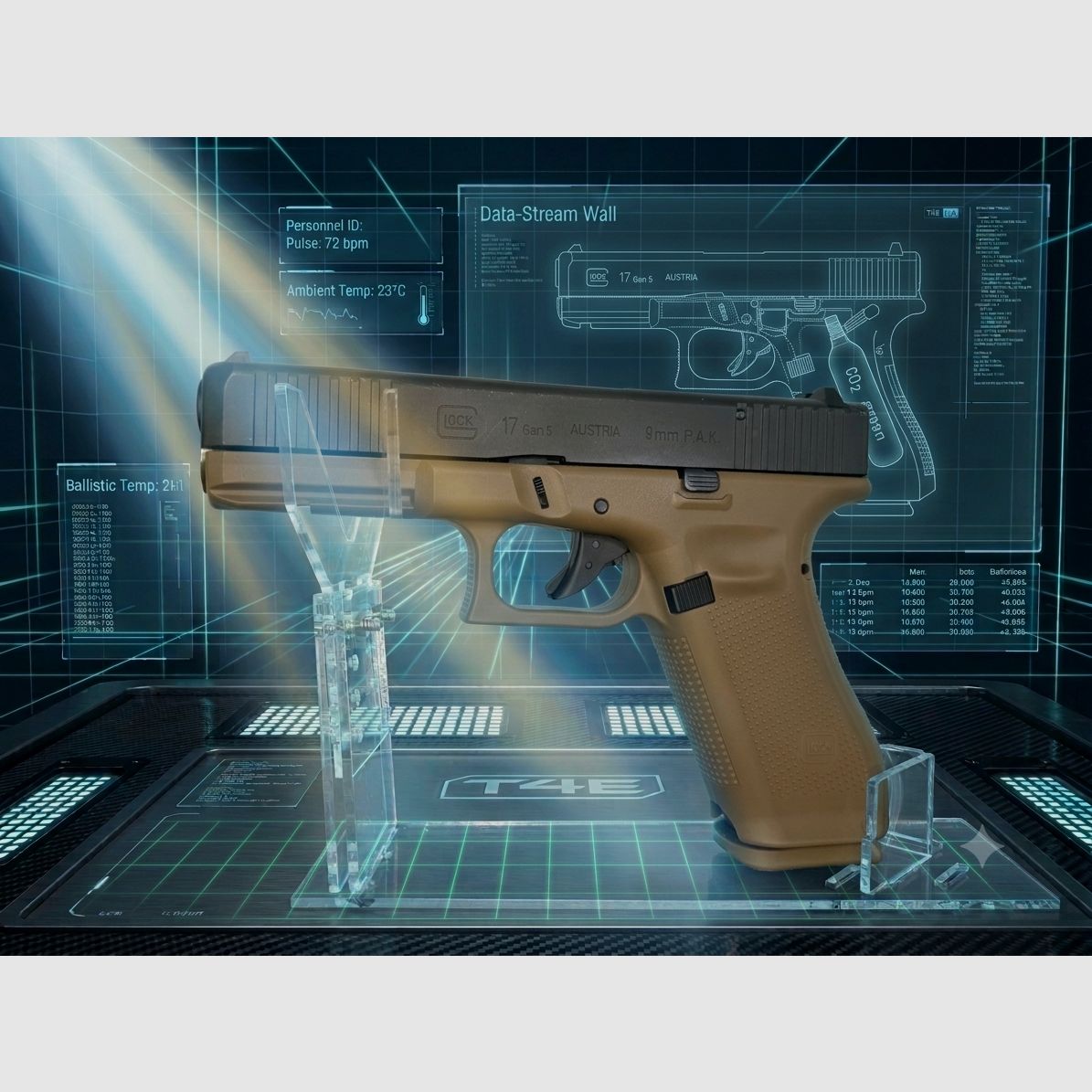 Glock 17 Gen5 P.A.K. BLK-COY 9mm