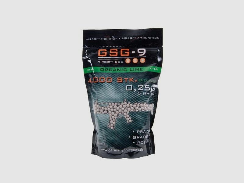 GSG-9 Bio BB's 0.25 g Organic Line Airsoft Balls - 4,000 pcs.