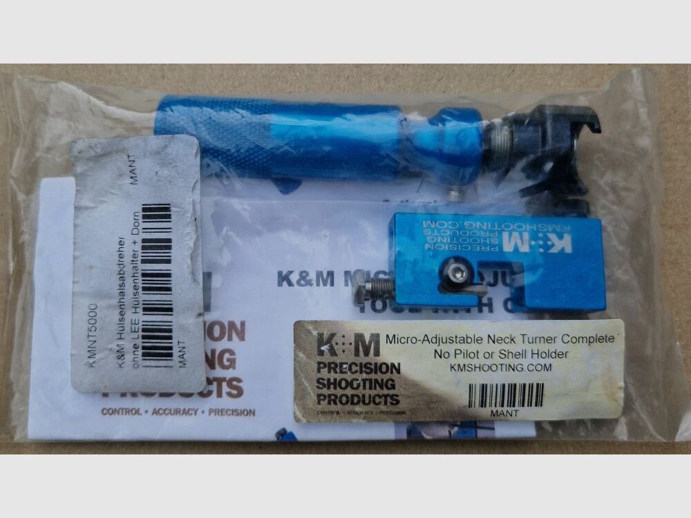 K+M Precision Shooting Products Torno de Cuello de Casquillo Ajustable de Precisión