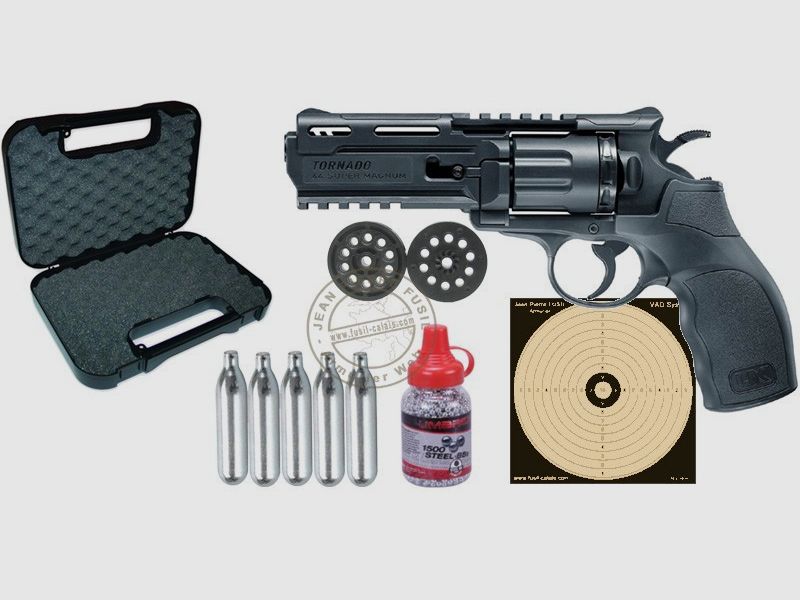 Kit Revolver 4,5 mm BB CO2 UMAREX UX Tornado (2,5 Joules) - PACK PROMO, Bild 1 von 6