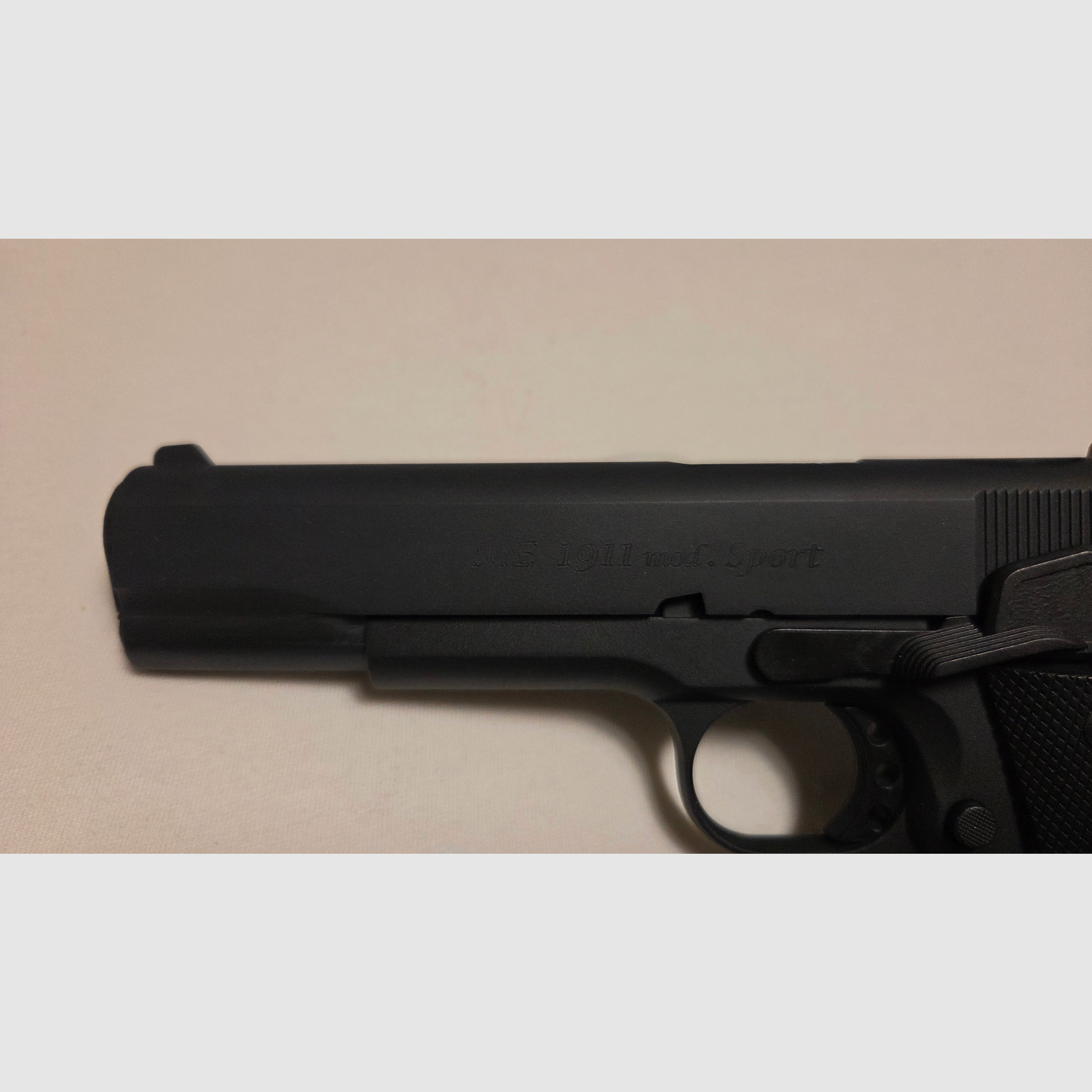 Blank firing pistol Melcher ME 1911 Sport matte blued caliber 9 mm P.A.K. (P18)