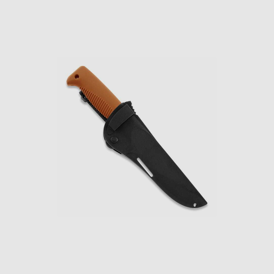 Peltonen Knives M07 Ranger Puukko Sissipuukko FJP133 orangener Griff PTFE Beschichtung Kunststoffscheide schwarz