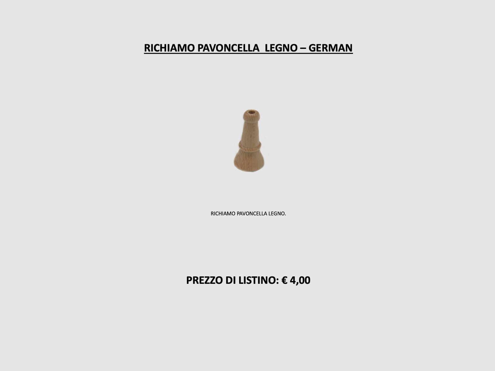 GERMAN – LOCKPFEIFE PAVONCELLA Holz, Bild 2 von 2