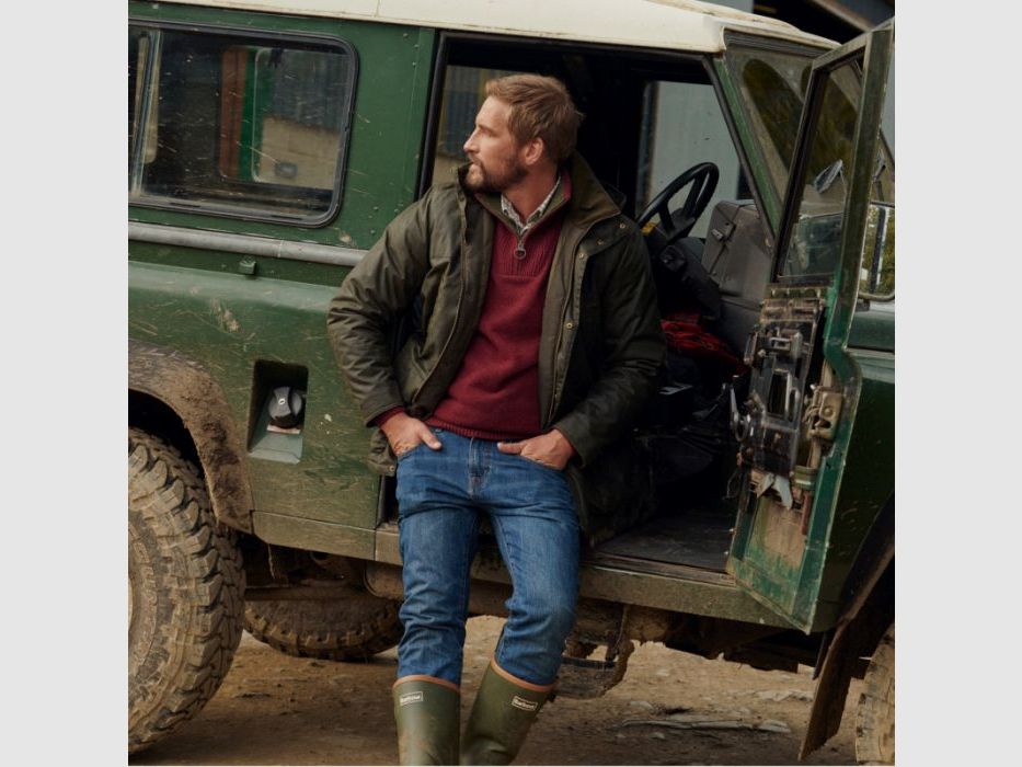 Barbour H-Jacke Bleaberry Wax, Bild 7 von 10