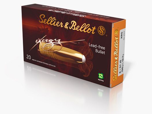 Sellier & Bellot 162688 8x57 IS eXergy sans plomb 12,7g 196grs.
