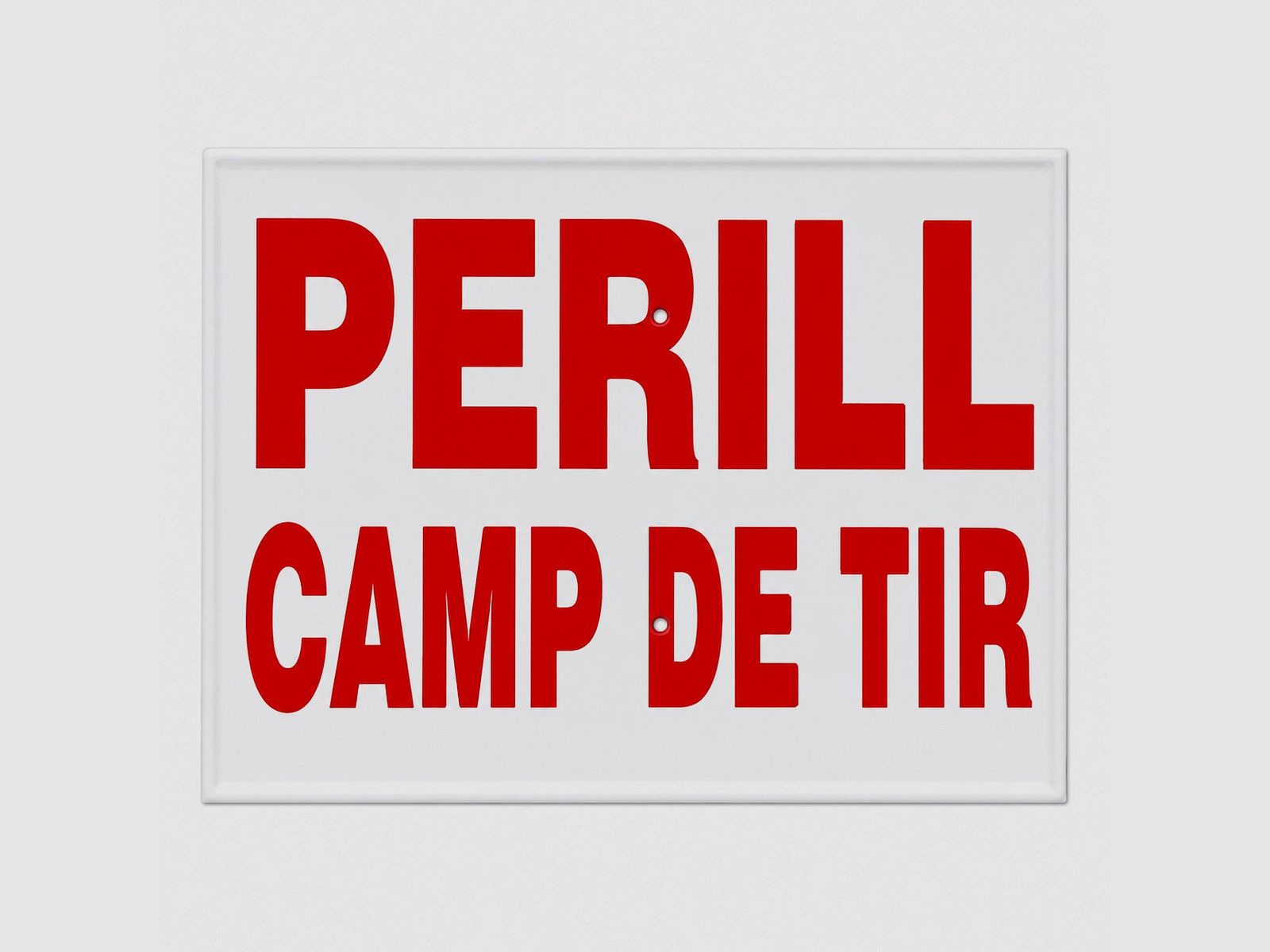 Perill Tafel Camp de Tir Katalan 30x20 cm
