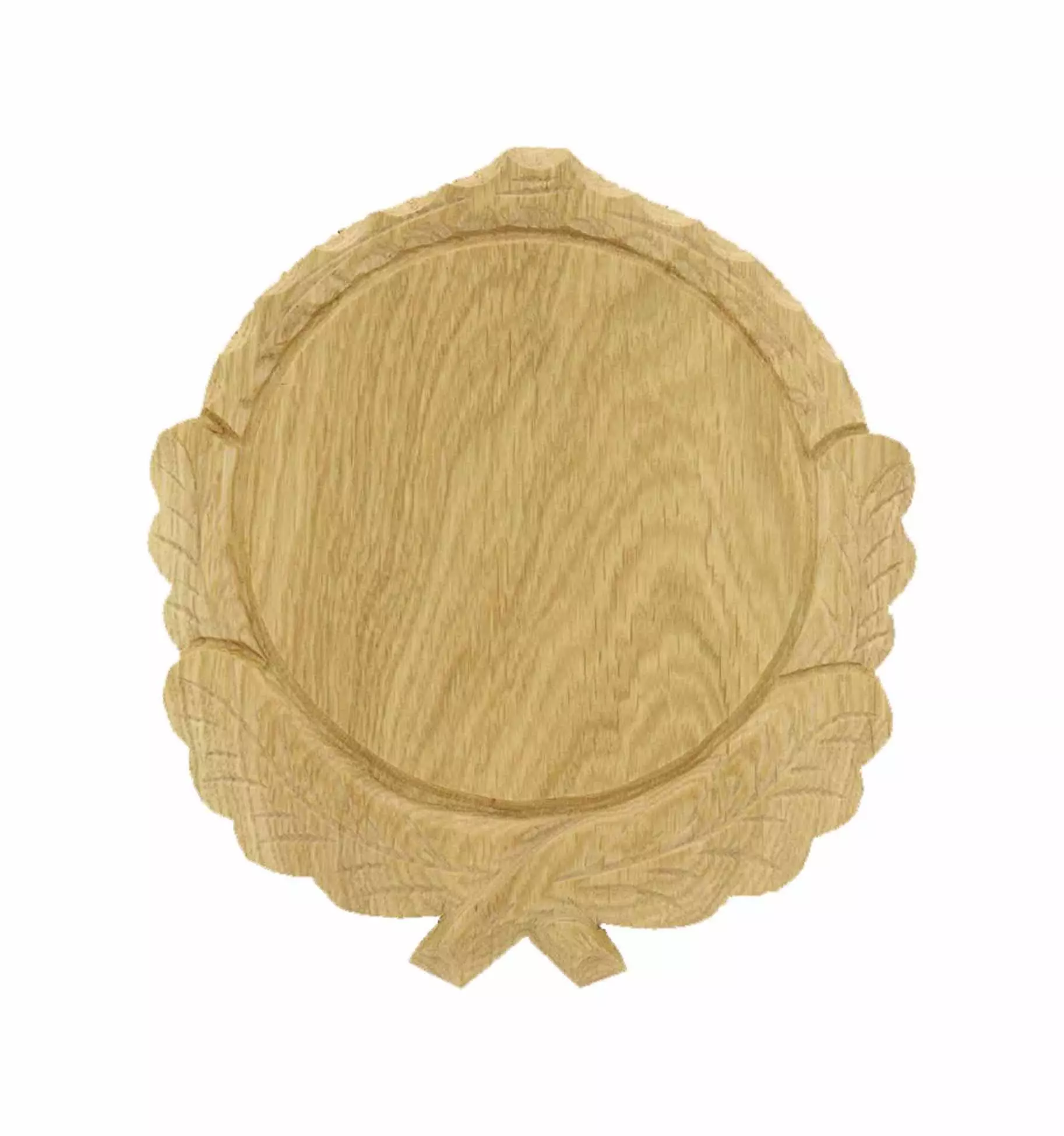 <Trophäenschild voor zwijn gesneden 19cm licht>