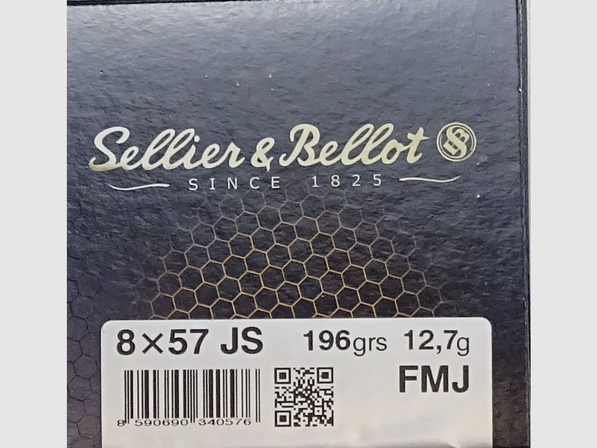 Sellier & Bellot 8x57JS FMJ 196grs - 400 Schuss