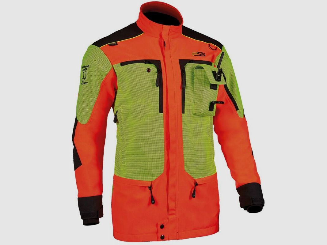 PSS X-treme Herren Sauenschutzjacke Protect Neonrot/Gelb