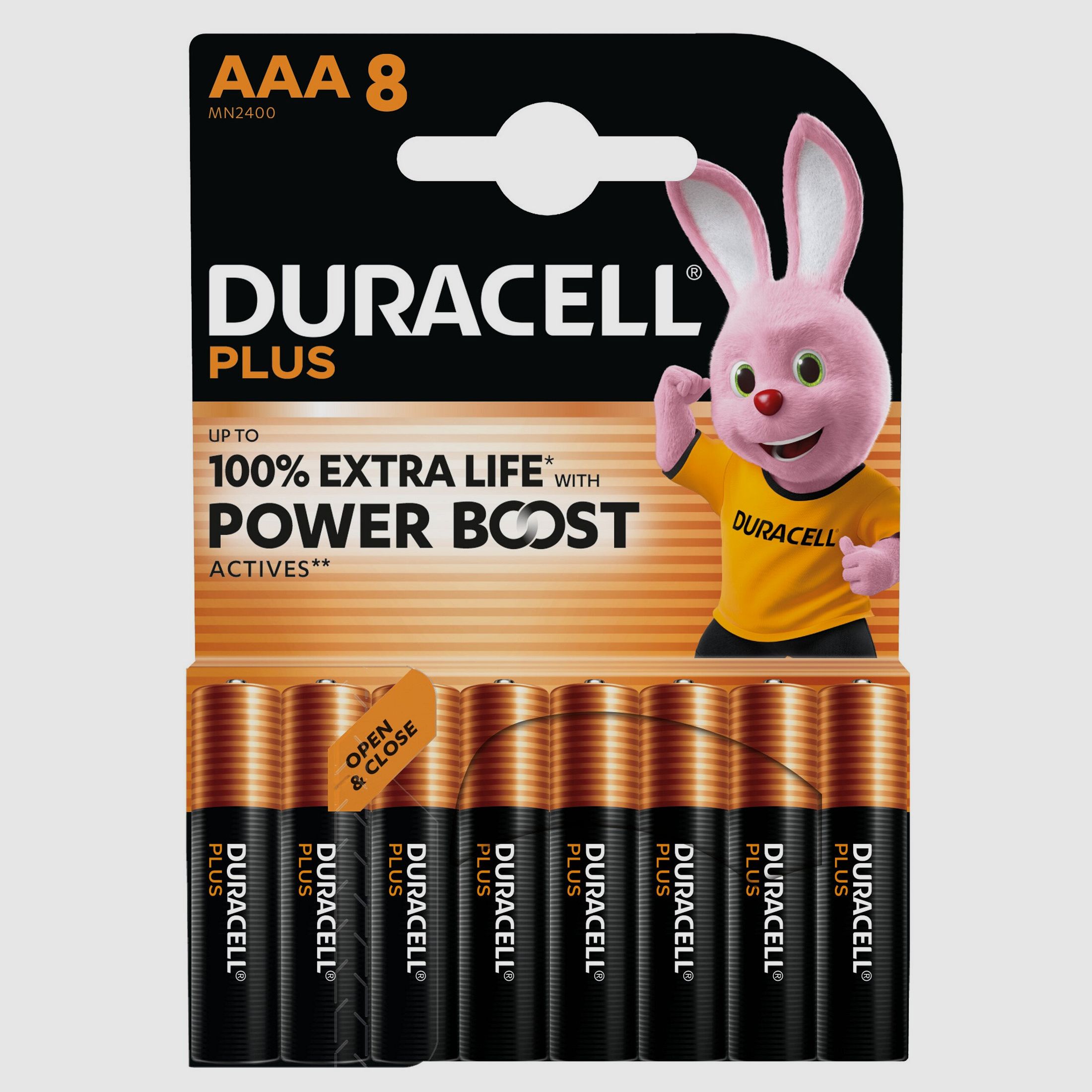 Batteries Duracell Plus AAA MN2400