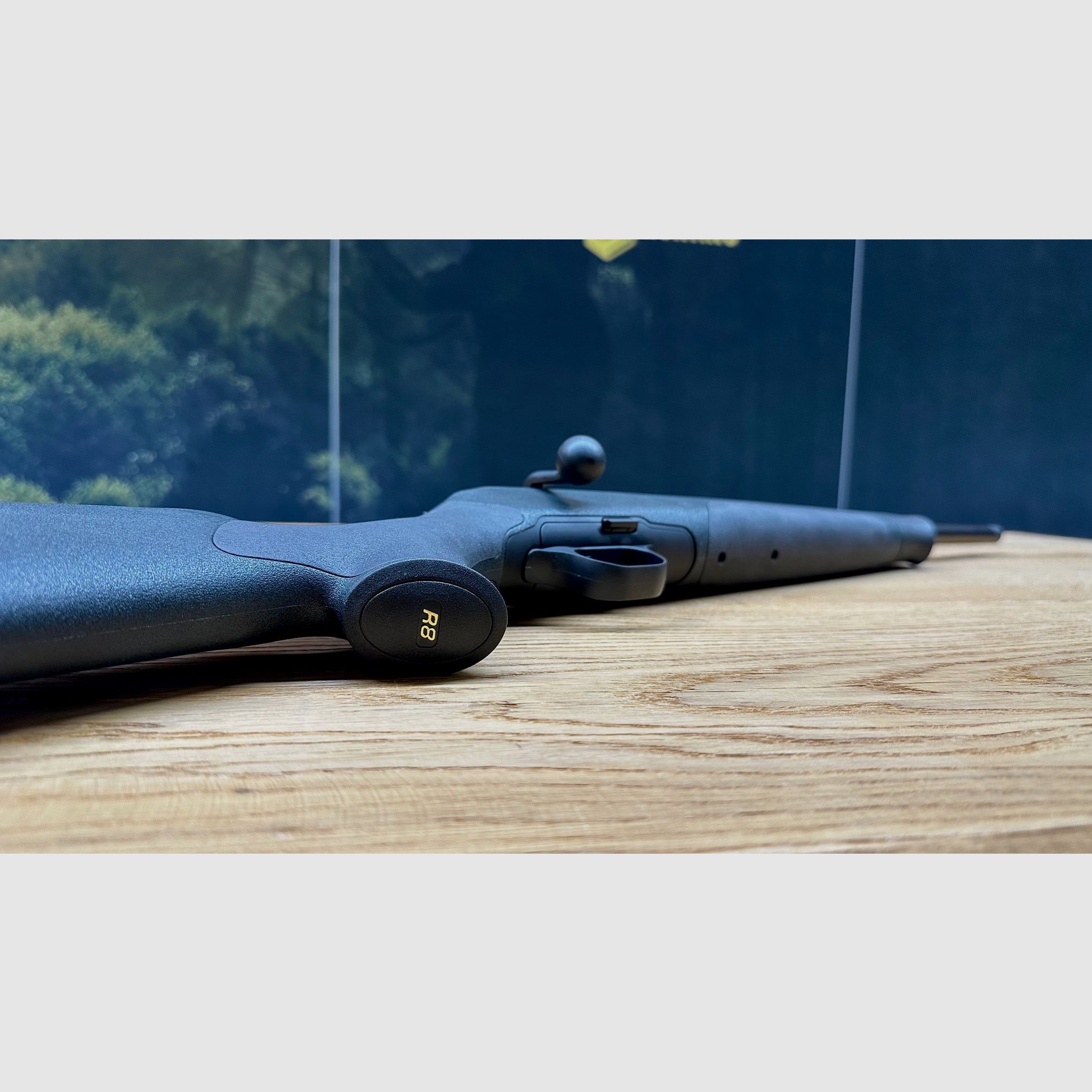 Blaser R8 Professionale Verde / Calcio accorciato / inclusa accorciatura della canna / M15x1 / Calibro standard a scelta