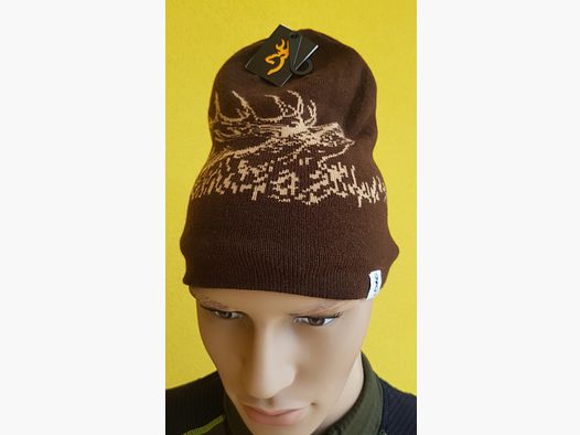 BROWNING REVERSIBLE DEER FLEECE HOOD BROWN – ORANGE