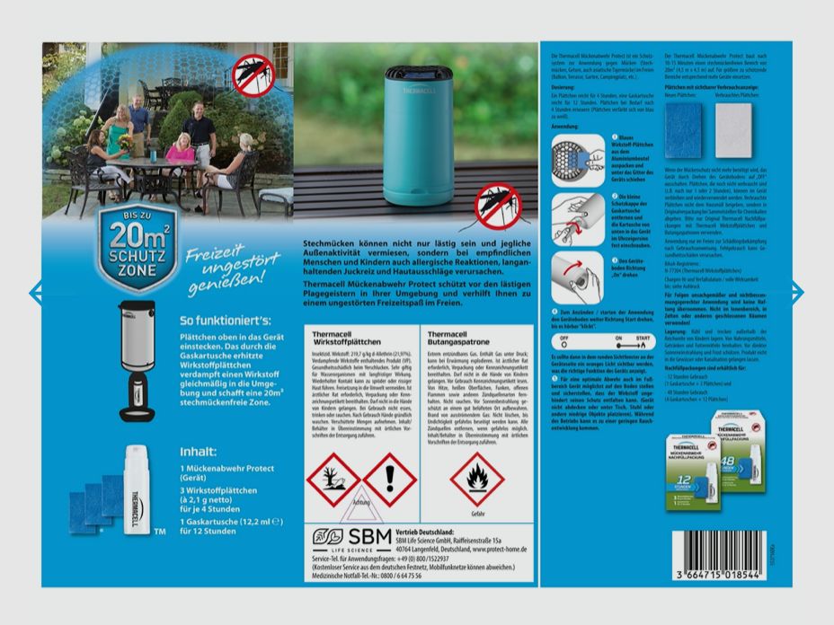 THERMACELL Muggenbestrijding Protect in blauw 86600495