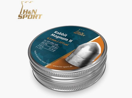 Balines H&N Rabbit Magnum II cal. 4,50 mm. Lata 200 uds. de 1,02 g.