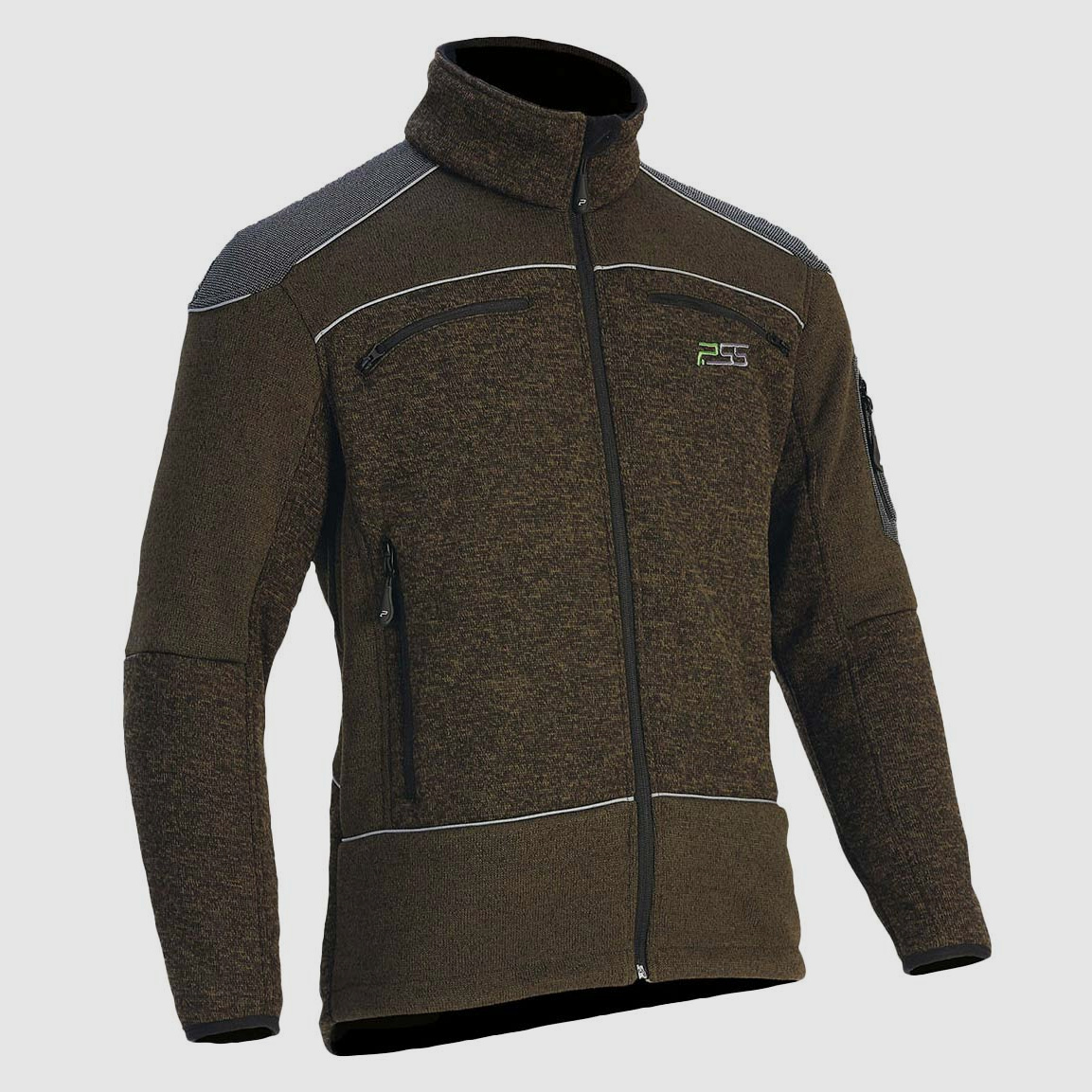 Faserstrickjacke X-treme Grün Melange