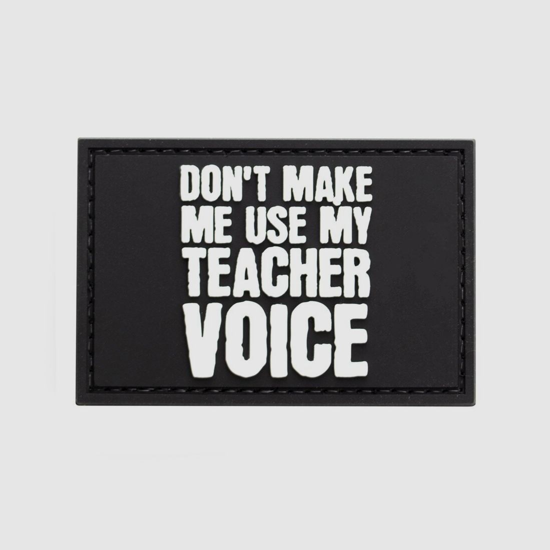 Teacher Voice PVC Patch Weiß