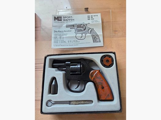 SRS Revolver ME 86 in caliber 6mm Flobert in original packaging Cuno Melcher