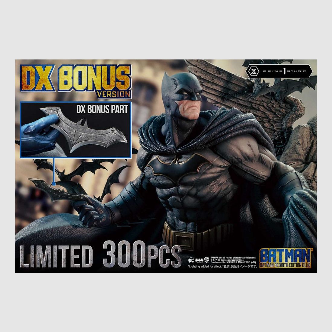 Batman Ultimate Premium Masterline Series Statue 1/4 Batman Rebirth Edition Blue Deluxe Bonus Version 71 cm | 43371