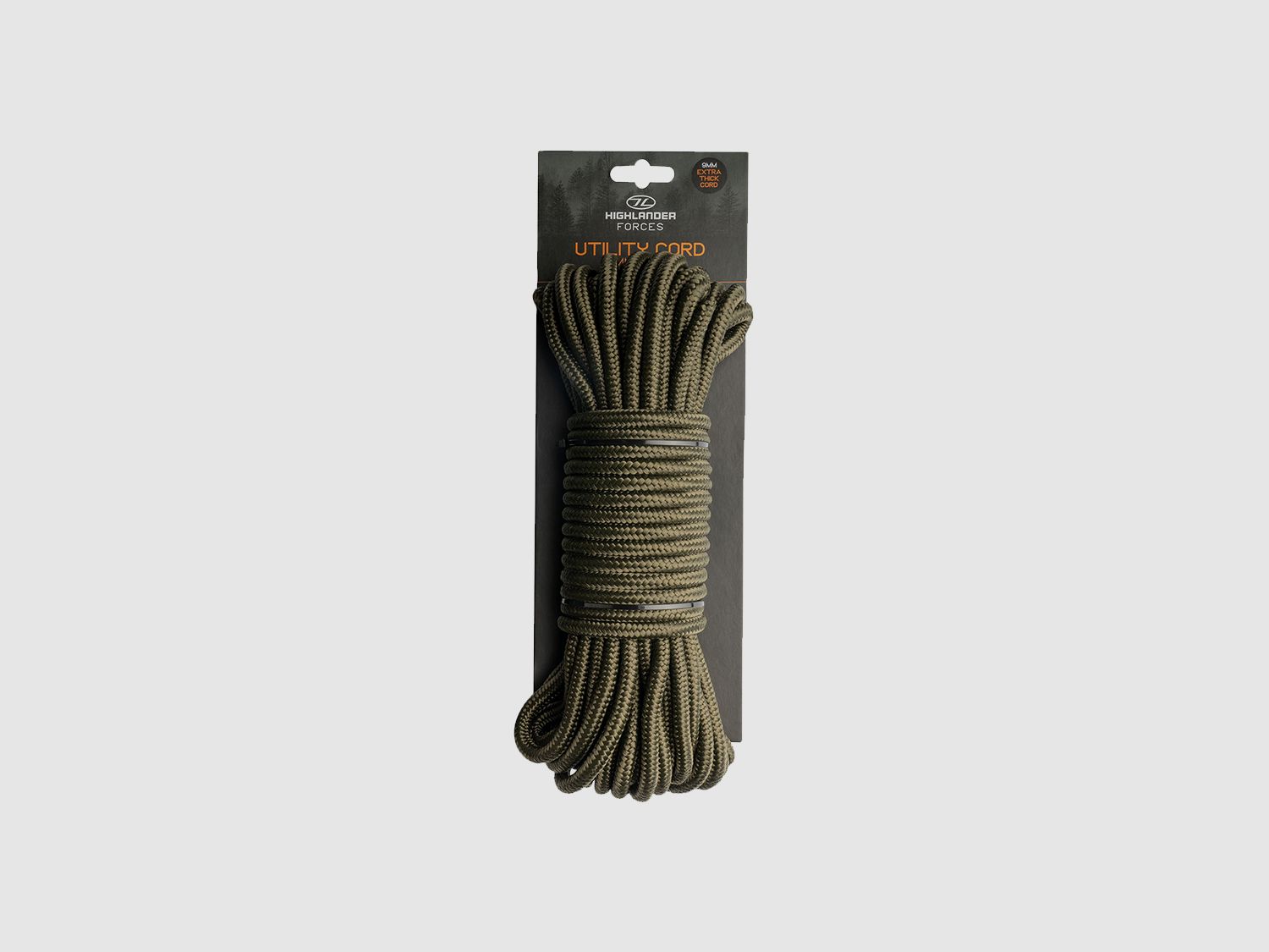 Highlander Forces Allzweckseil 9 mm x 15 m Oliv