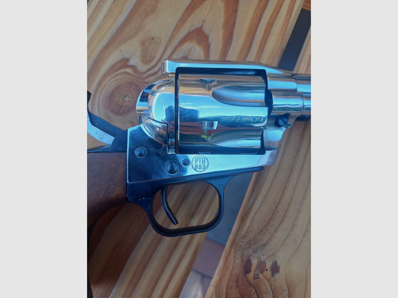 Weihrauch Western Single Action Revolver 9mm Knall Chrom